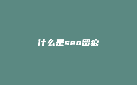 什么是seo留痕