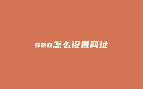 seo怎么设置网址